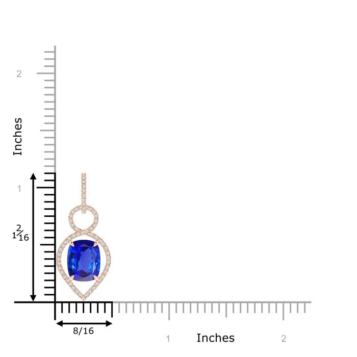 AAA - Tanzanite / 2.9 CT / 14 KT Rose Gold