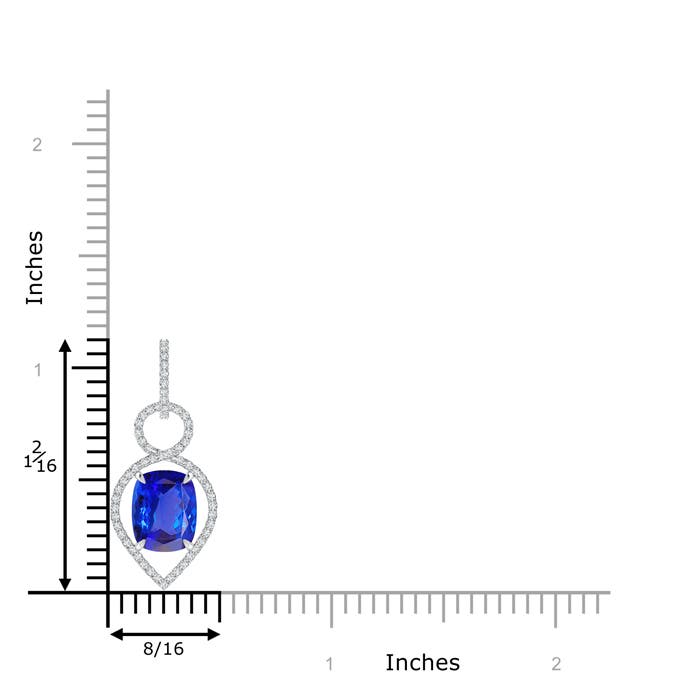 AAA - Tanzanite / 2.9 CT / 14 KT White Gold