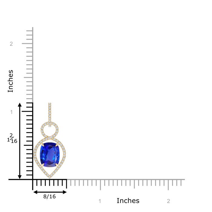 AAA - Tanzanite / 2.9 CT / 14 KT Yellow Gold