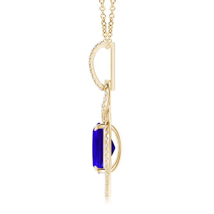 AAAA - Tanzanite / 2.9 CT / 14 KT Yellow Gold