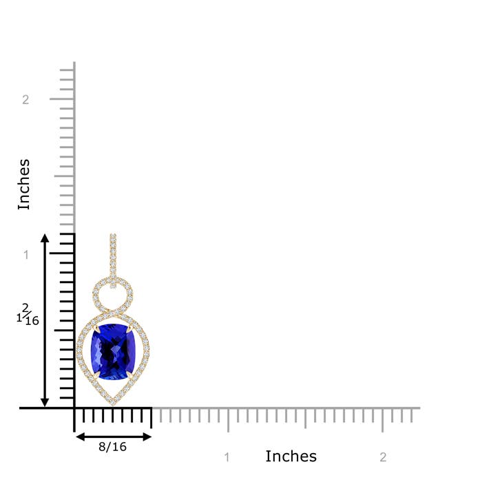 AAAA - Tanzanite / 2.9 CT / 14 KT Yellow Gold