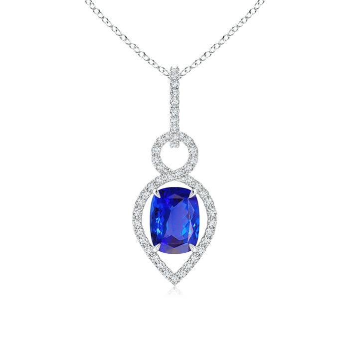 AAA - Tanzanite / 1.84 CT / 14 KT White Gold