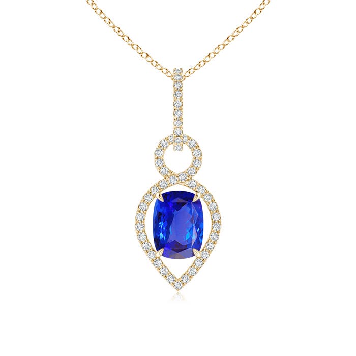 AAA - Tanzanite / 1.84 CT / 14 KT Yellow Gold