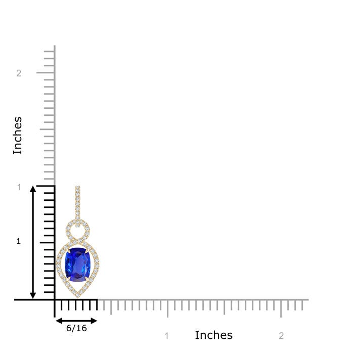 AAA - Tanzanite / 1.84 CT / 14 KT Yellow Gold