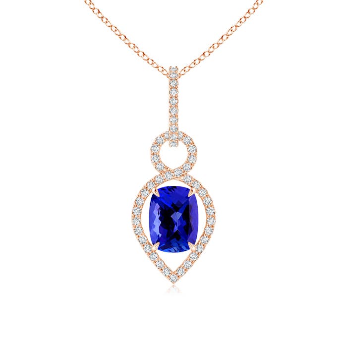 AAAA - Tanzanite / 1.84 CT / 14 KT Rose Gold