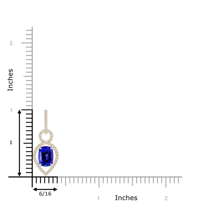 AAAA - Tanzanite / 1.84 CT / 14 KT Yellow Gold