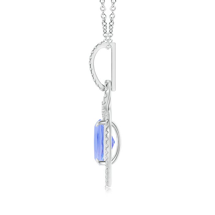 A - Tanzanite / 2.72 CT / 14 KT White Gold