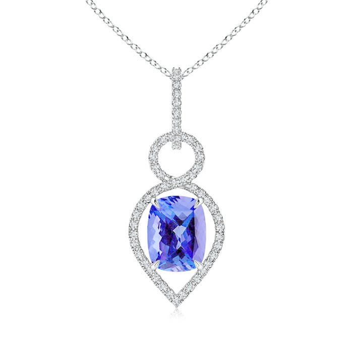 AA - Tanzanite / 2.72 CT / 14 KT White Gold