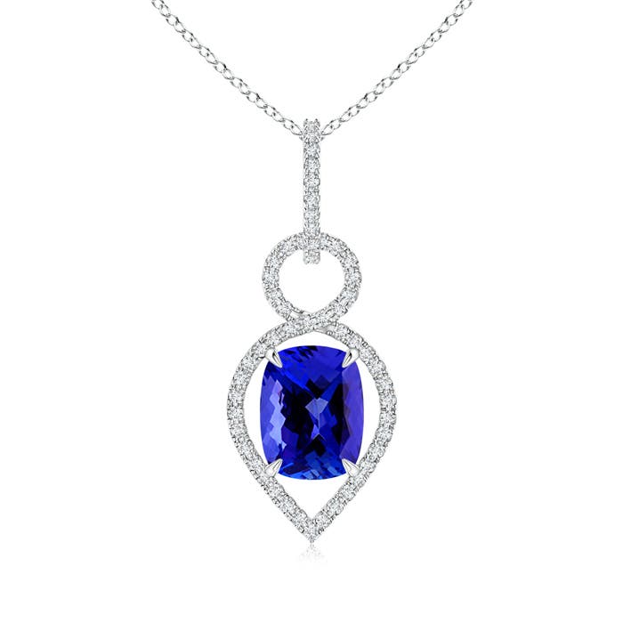 AAAA - Tanzanite / 2.72 CT / 14 KT White Gold