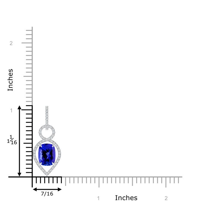 AAAA - Tanzanite / 2.72 CT / 14 KT White Gold