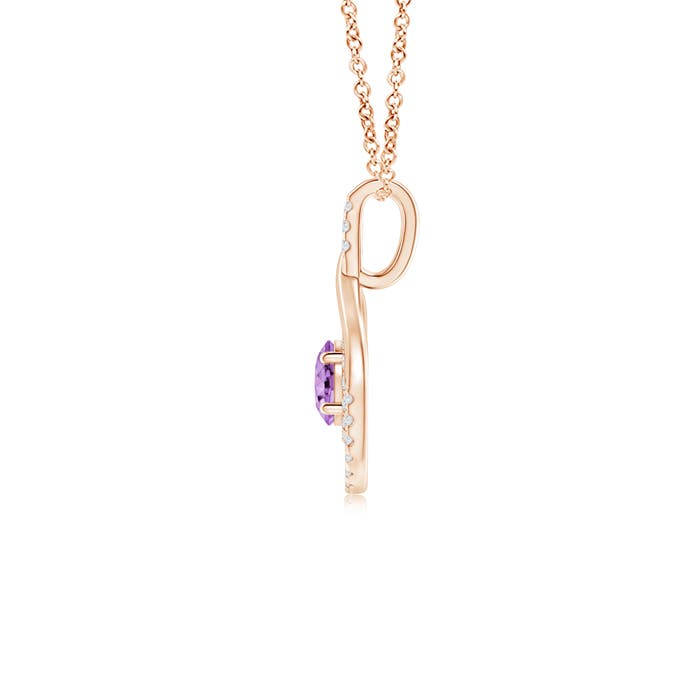 A - Amethyst / 0.65 CT / 14 KT Rose Gold