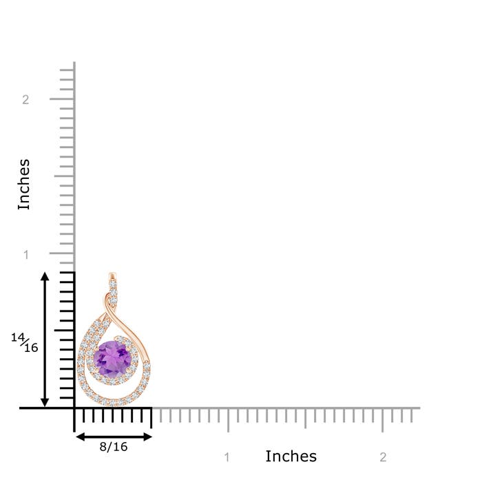 A - Amethyst / 1.12 CT / 14 KT Rose Gold