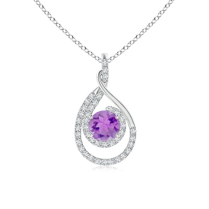A - Amethyst / 1.12 CT / 14 KT White Gold