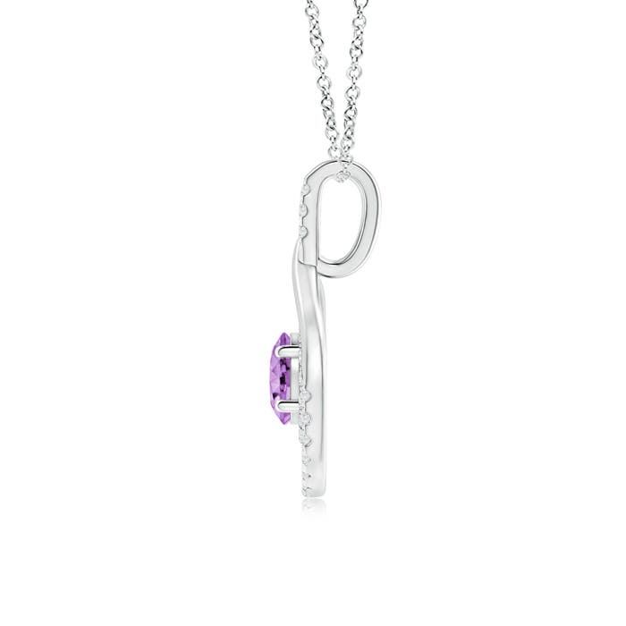 A - Amethyst / 1.12 CT / 14 KT White Gold