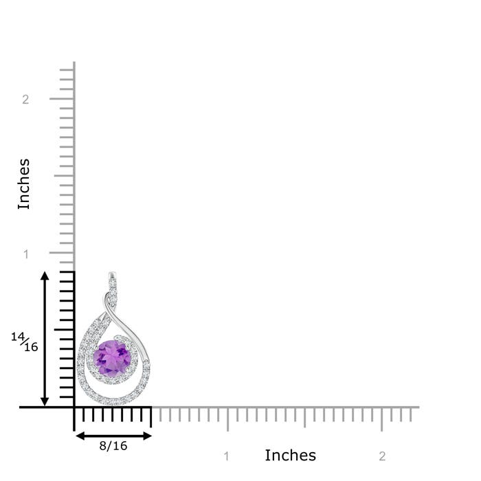 A - Amethyst / 1.12 CT / 14 KT White Gold