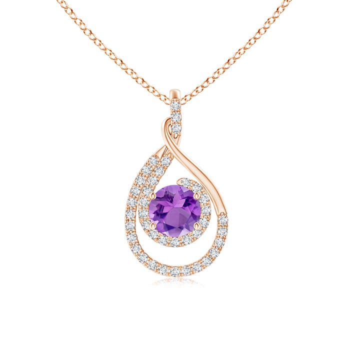 AA - Amethyst / 1.12 CT / 14 KT Rose Gold