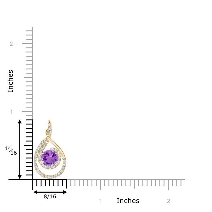 AA - Amethyst / 1.12 CT / 14 KT Yellow Gold