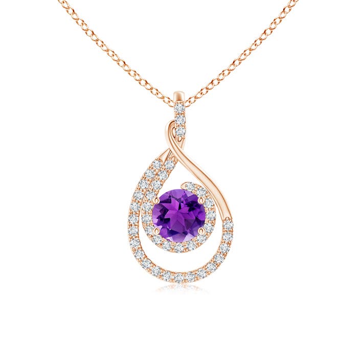 AAA - Amethyst / 1.12 CT / 14 KT Rose Gold