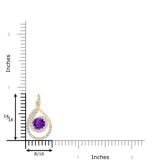 AAA - Amethyst / 1.12 CT / 14 KT Yellow Gold