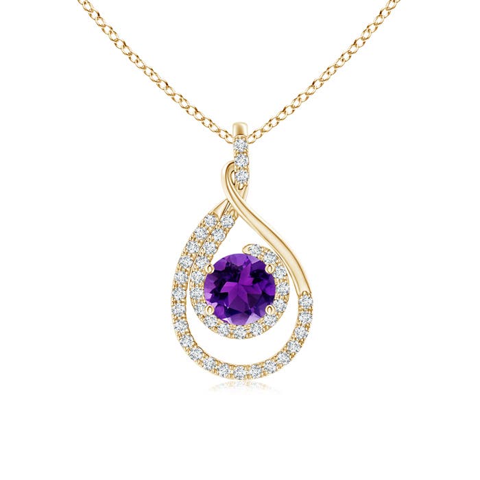 AAAA - Amethyst / 1.12 CT / 14 KT Yellow Gold