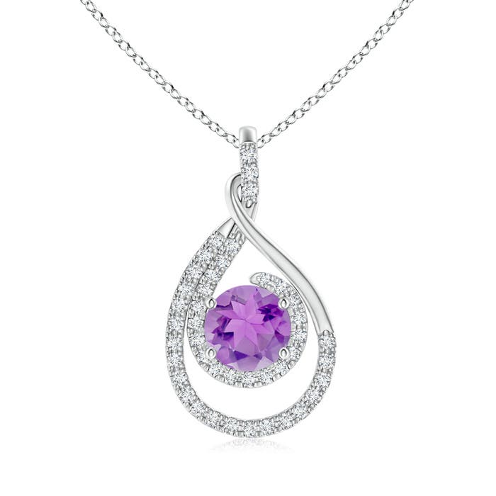 A - Amethyst / 1.58 CT / 14 KT White Gold