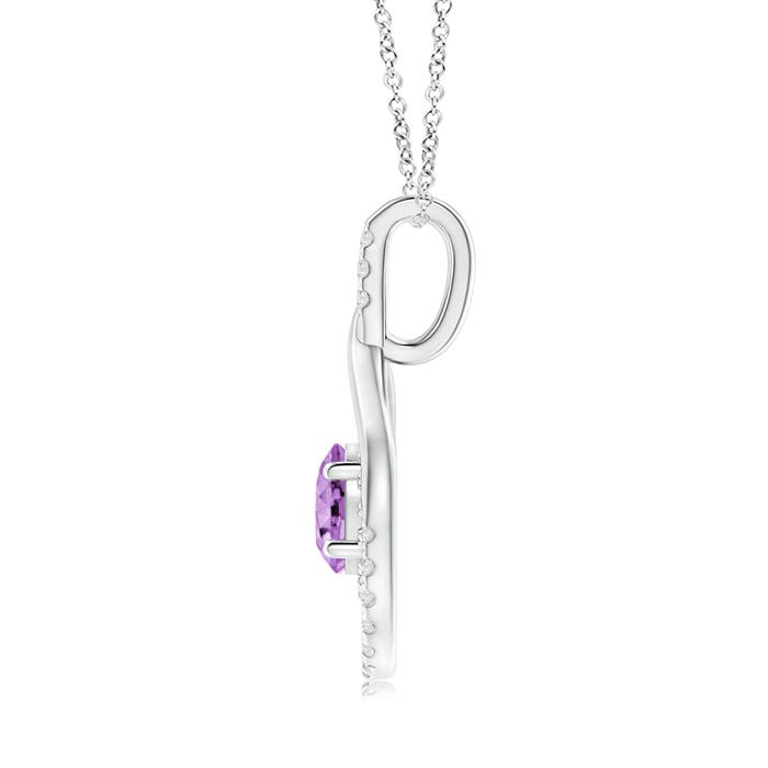 A - Amethyst / 1.58 CT / 14 KT White Gold