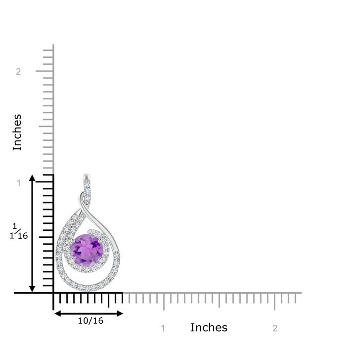 A - Amethyst / 1.58 CT / 14 KT White Gold