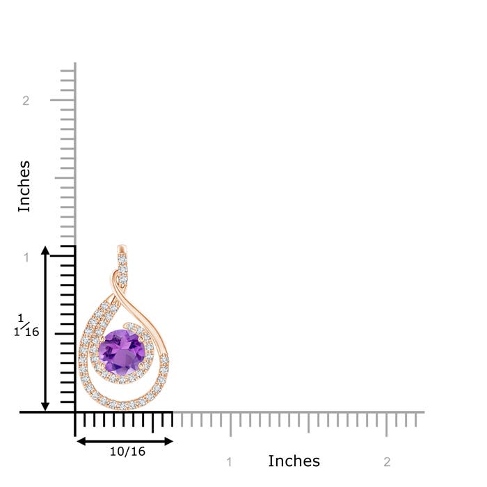 AA - Amethyst / 1.58 CT / 14 KT Rose Gold