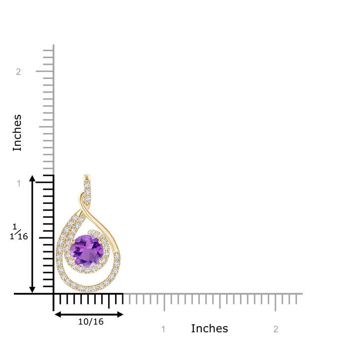 AA - Amethyst / 1.58 CT / 14 KT Yellow Gold