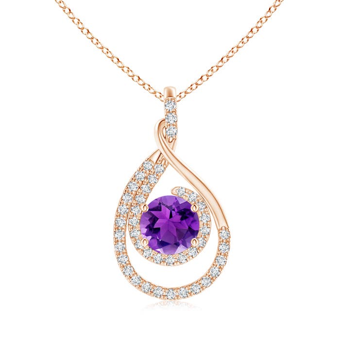 AAA - Amethyst / 1.58 CT / 14 KT Rose Gold