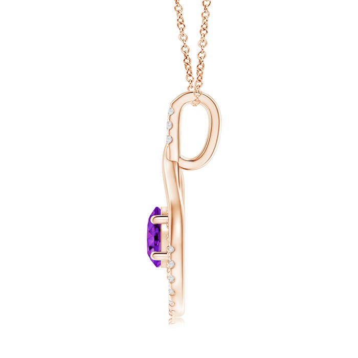 AAA - Amethyst / 1.58 CT / 14 KT Rose Gold