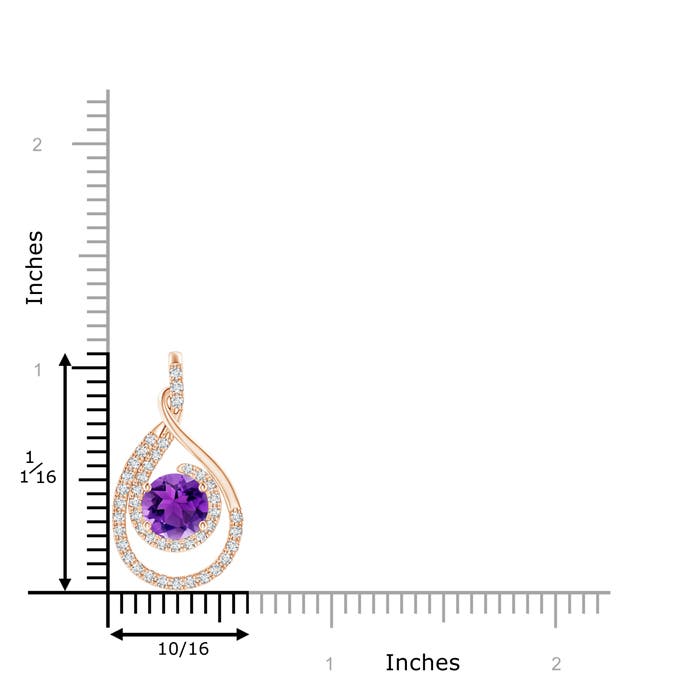 AAA - Amethyst / 1.58 CT / 14 KT Rose Gold