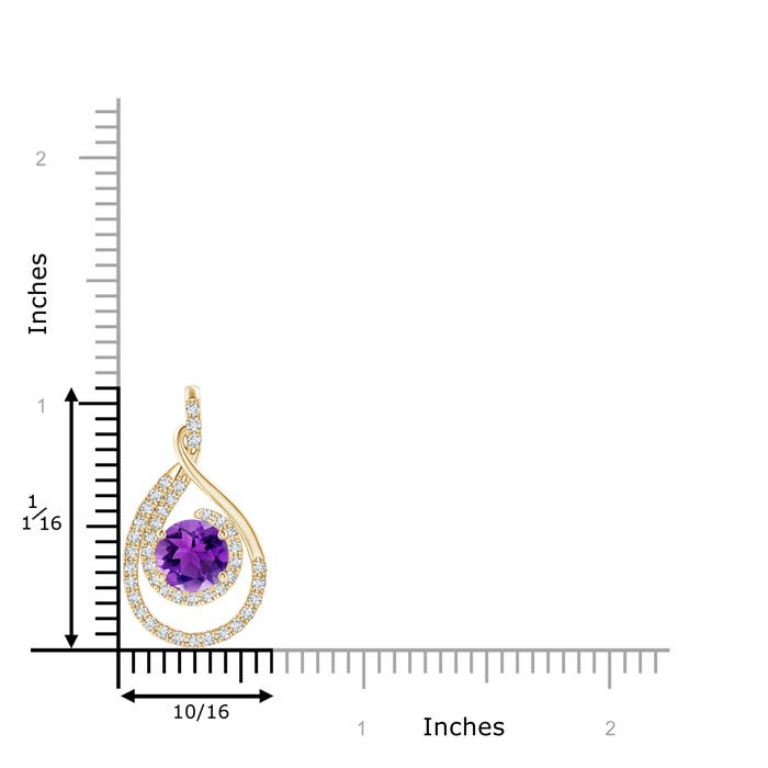 AAA - Amethyst / 1.58 CT / 14 KT Yellow Gold