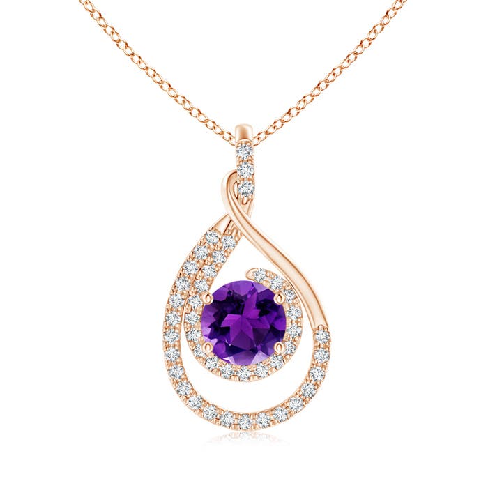 AAAA - Amethyst / 1.58 CT / 14 KT Rose Gold