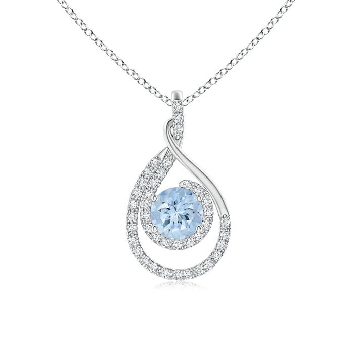 AA - Aquamarine / 1.04 CT / 14 KT White Gold