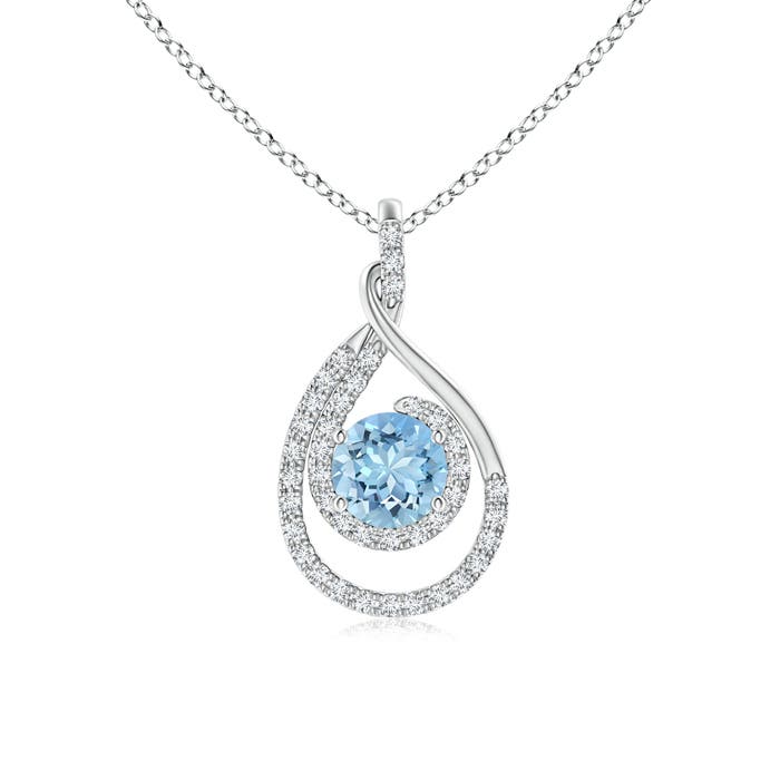 AAAA - Aquamarine / 1.04 CT / 14 KT White Gold