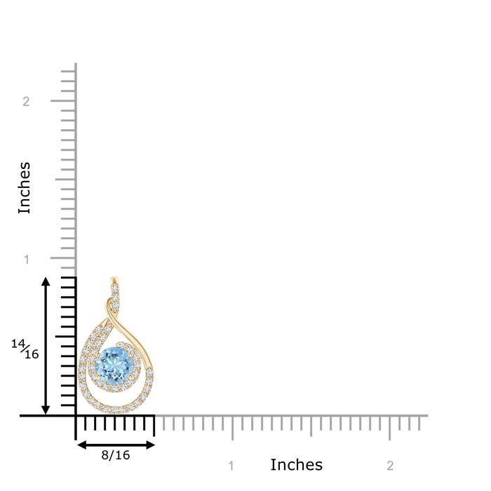 AAAA - Aquamarine / 1.04 CT / 14 KT Yellow Gold