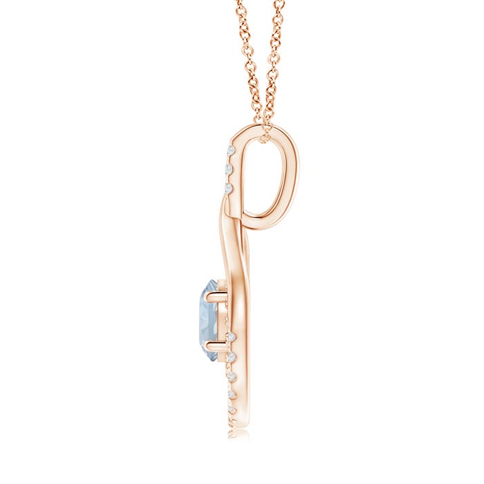 A - Aquamarine / 1.55 CT / 14 KT Rose Gold