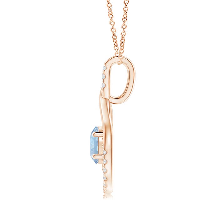 AA - Aquamarine / 1.55 CT / 14 KT Rose Gold