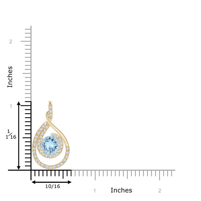 AAA - Aquamarine / 1.55 CT / 14 KT Yellow Gold