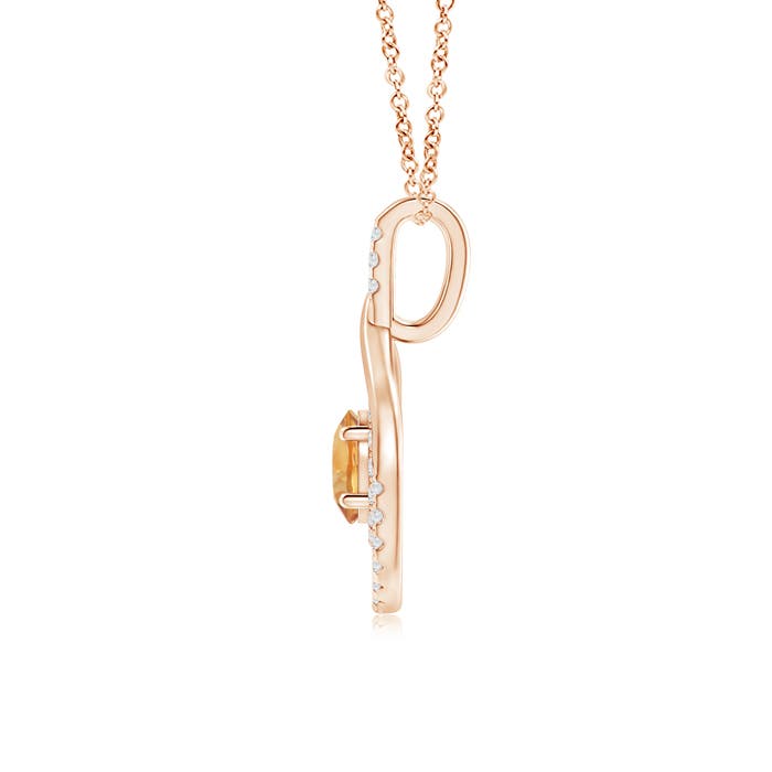 A - Citrine / 1.02 CT / 14 KT Rose Gold