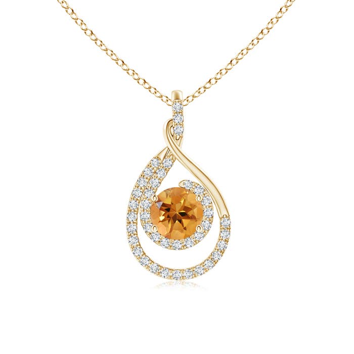 AA - Citrine / 1.02 CT / 14 KT Yellow Gold