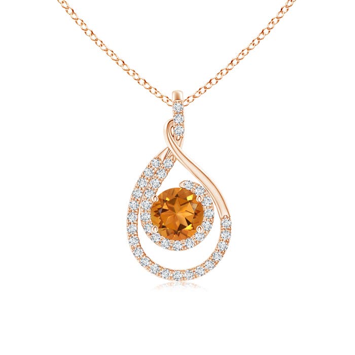 AAA - Citrine / 1.02 CT / 14 KT Rose Gold