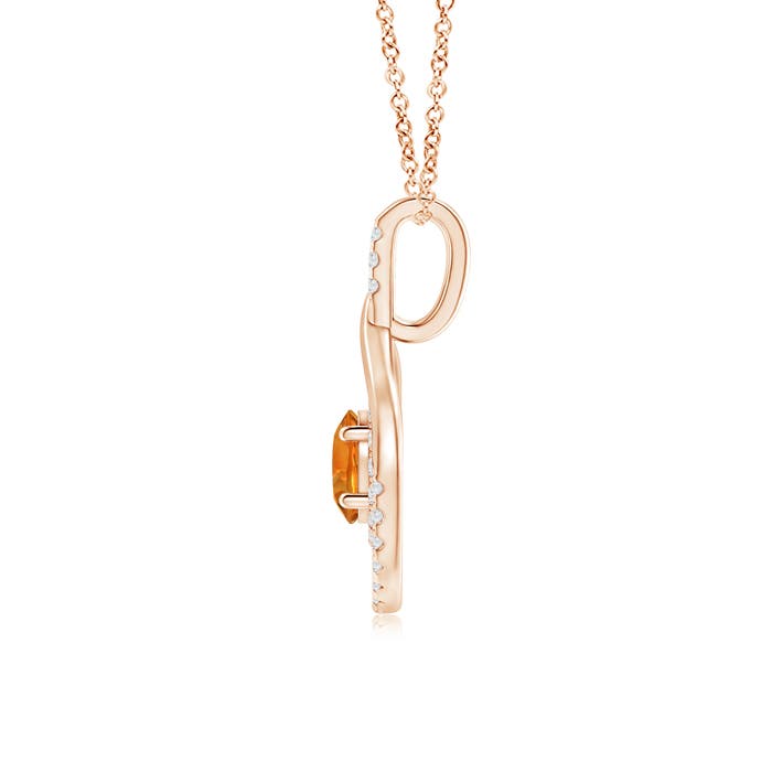 AAAA - Citrine / 1.02 CT / 14 KT Rose Gold