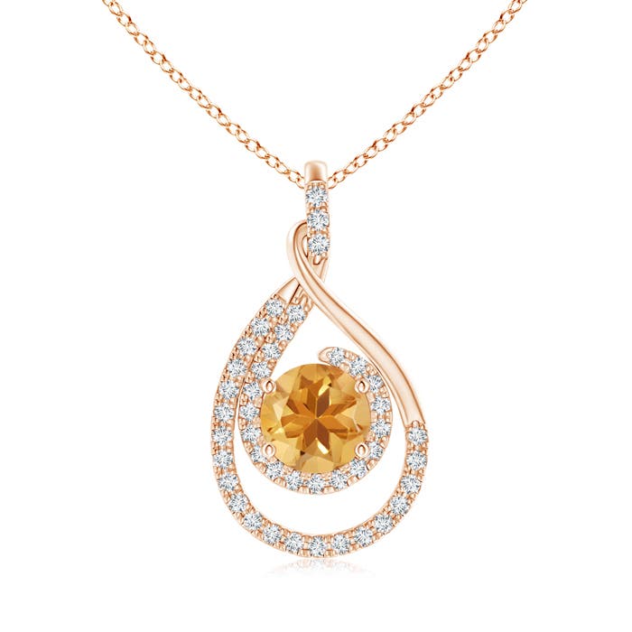 A - Citrine / 1.68 CT / 14 KT Rose Gold