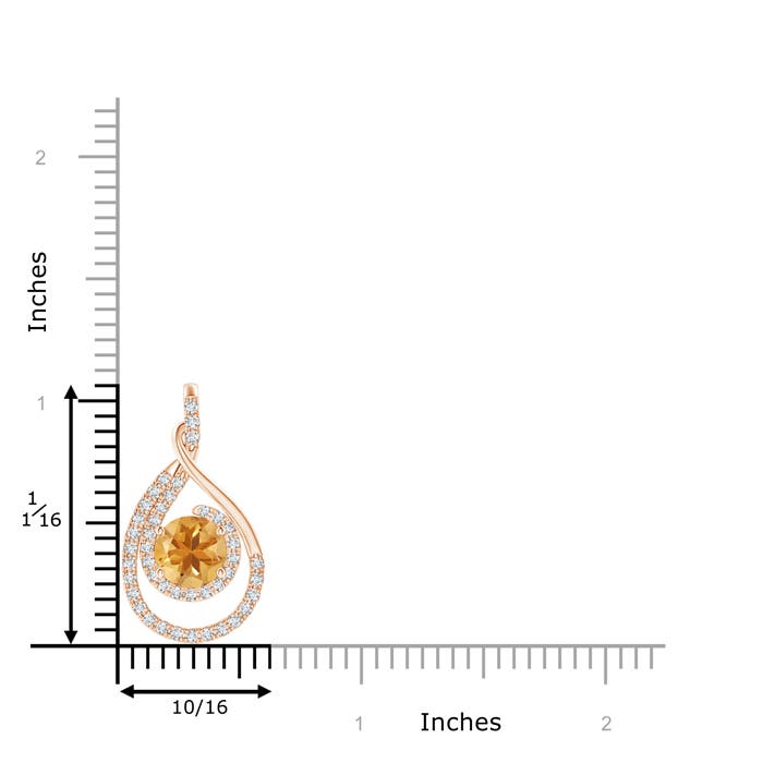 A - Citrine / 1.68 CT / 14 KT Rose Gold