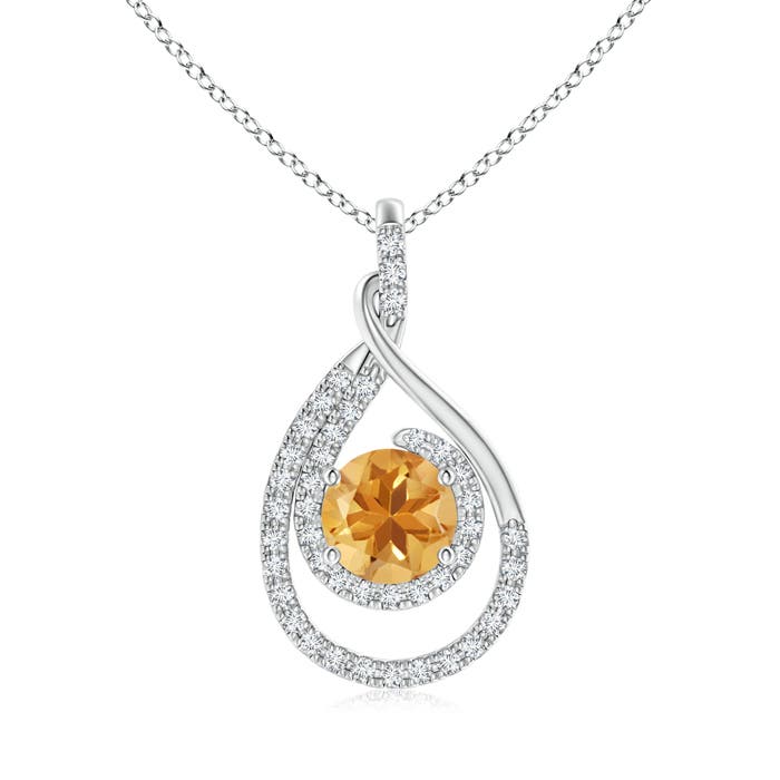 A - Citrine / 1.68 CT / 14 KT White Gold