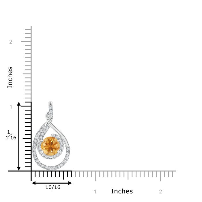 A - Citrine / 1.68 CT / 14 KT White Gold