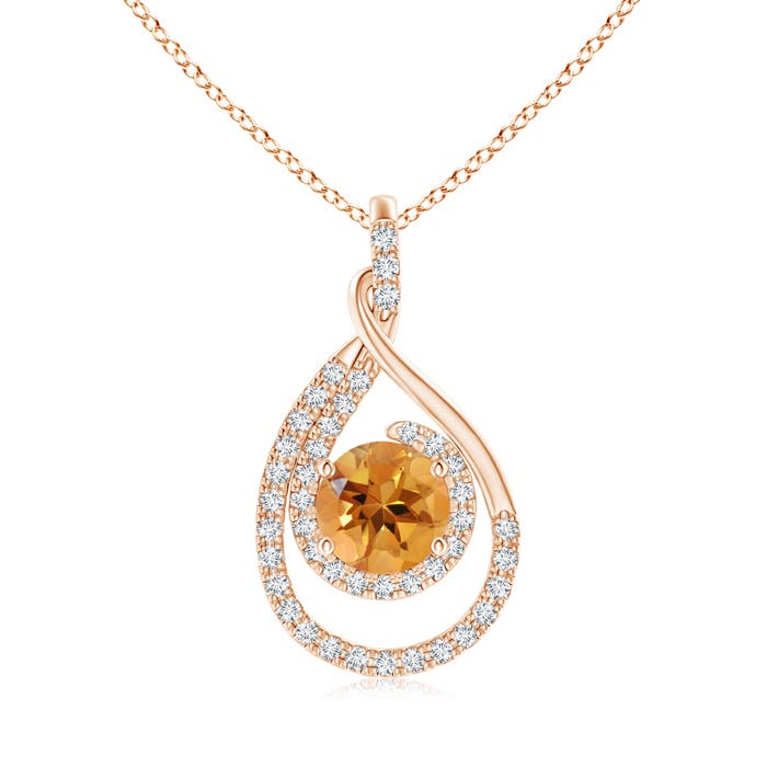 AA - Citrine / 1.68 CT / 14 KT Rose Gold