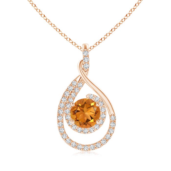 AAA - Citrine / 1.68 CT / 14 KT Rose Gold